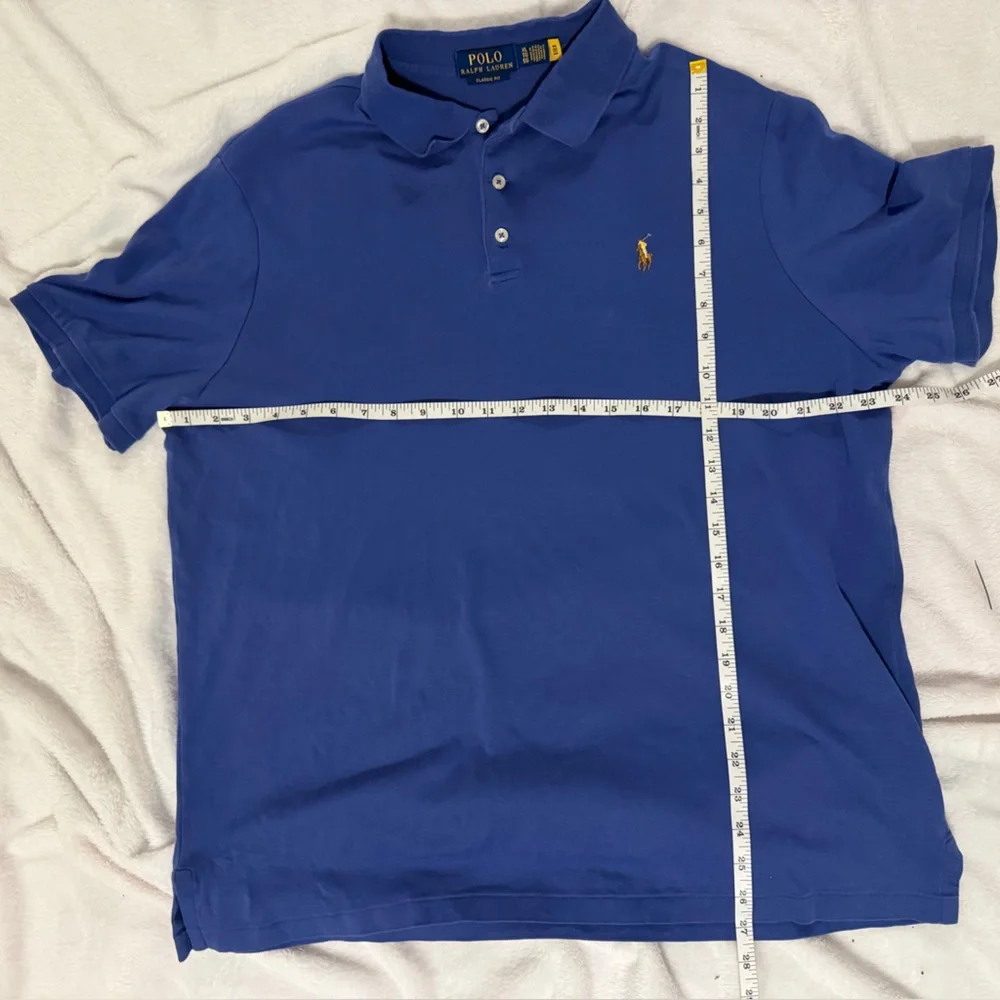 Polo Ralph Lauren Cotton Mesh Classic-Fit Polo Shirt Rich Blue SZ XL UGC